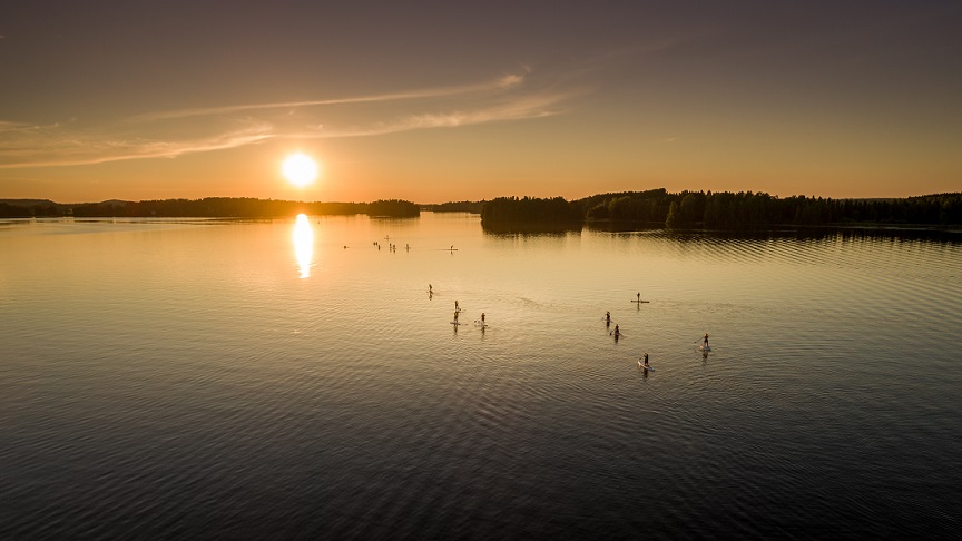 Aulanko Oudoors, sunset sup